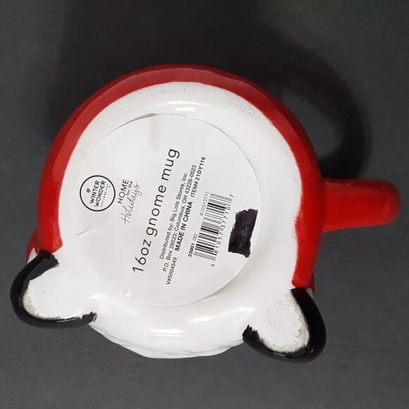 NEW Winter Wonder Lane Santa Figural Gnome Mug 16 OZ Ceramic - Picture 6 of 6